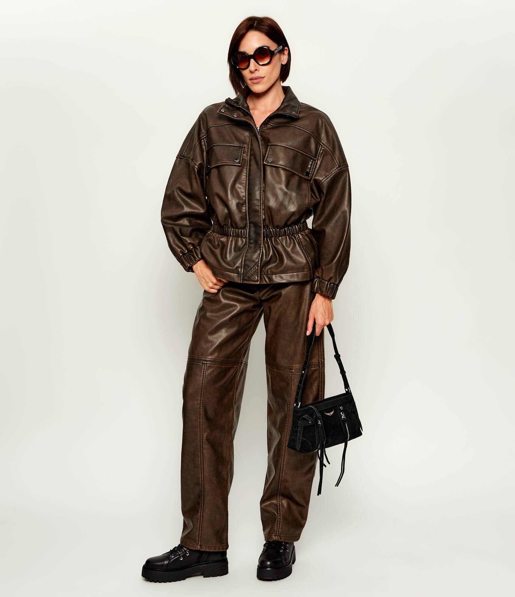 Zadig & Voltaire Geantă pe umăr Madison Mini | piele întoarsă