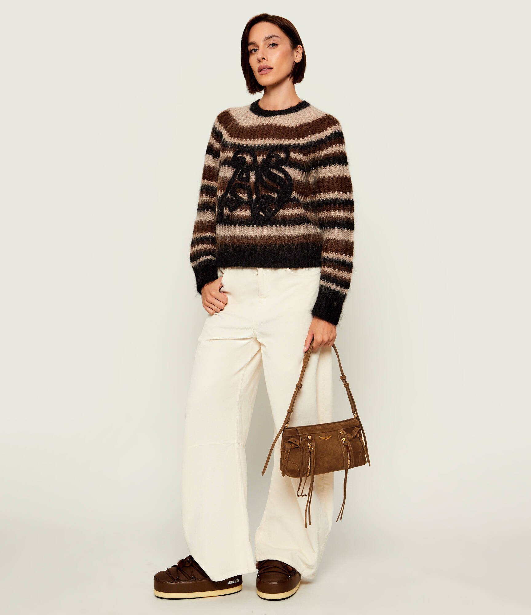 Zadig & Voltaire Geantă pe umăr Madison Mini | piele întoarsă