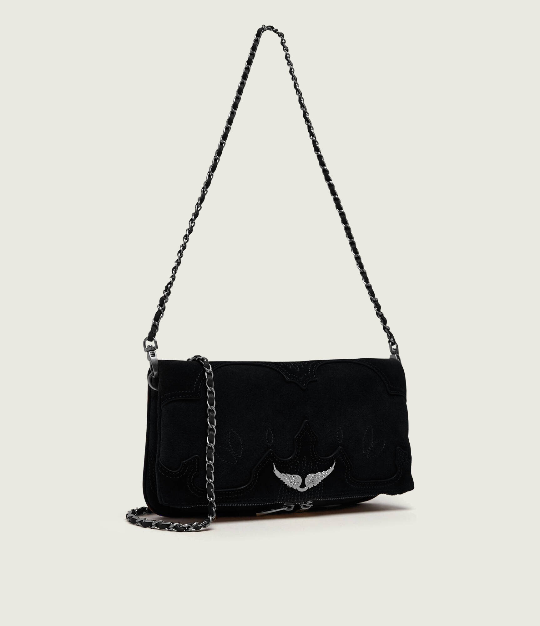 Zadig & Voltaire Geantă pe umăr Rock Western | piele întoarsă