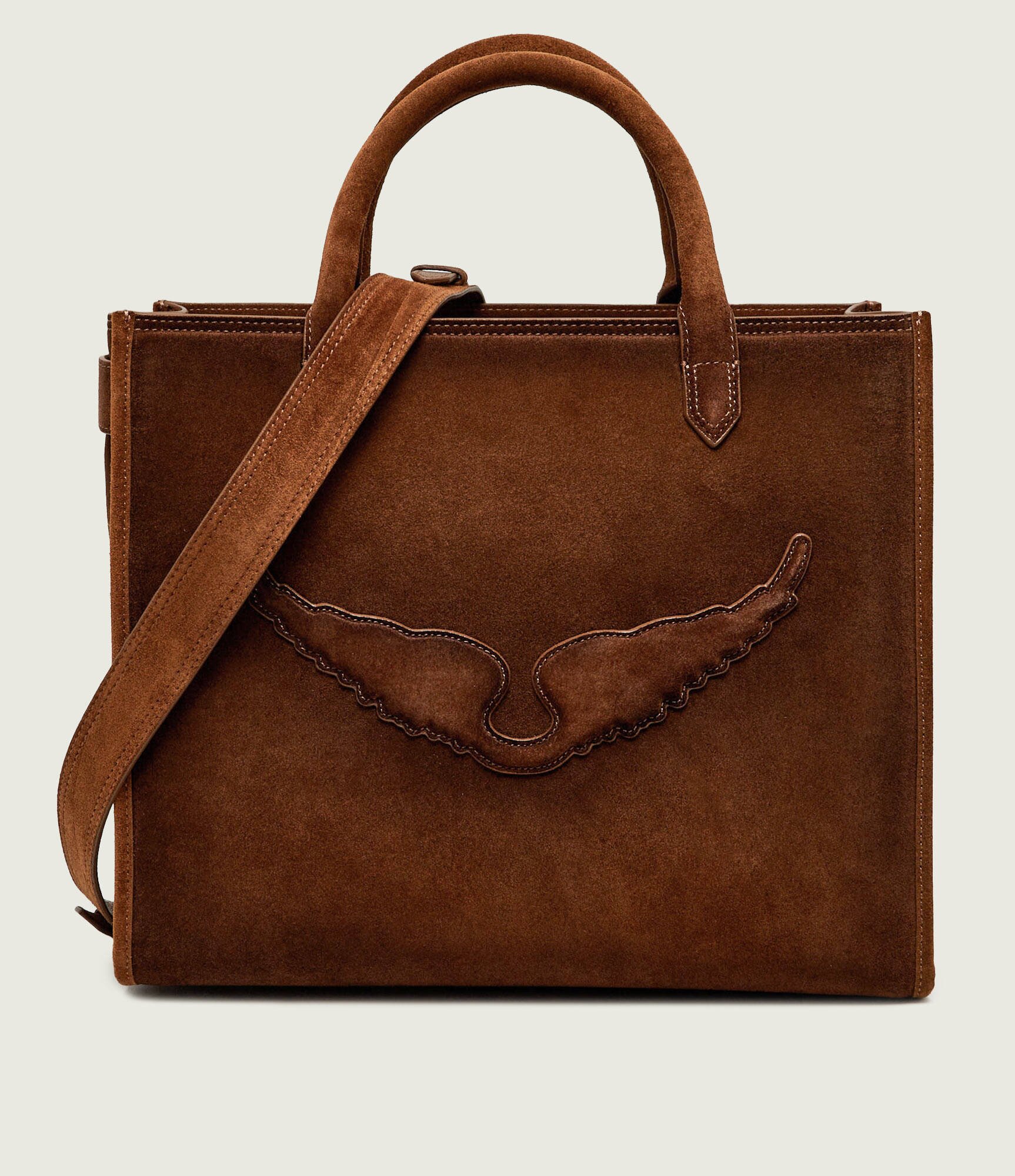 Zadig & Voltaire Geantă shopper Angel | piele întoarsă