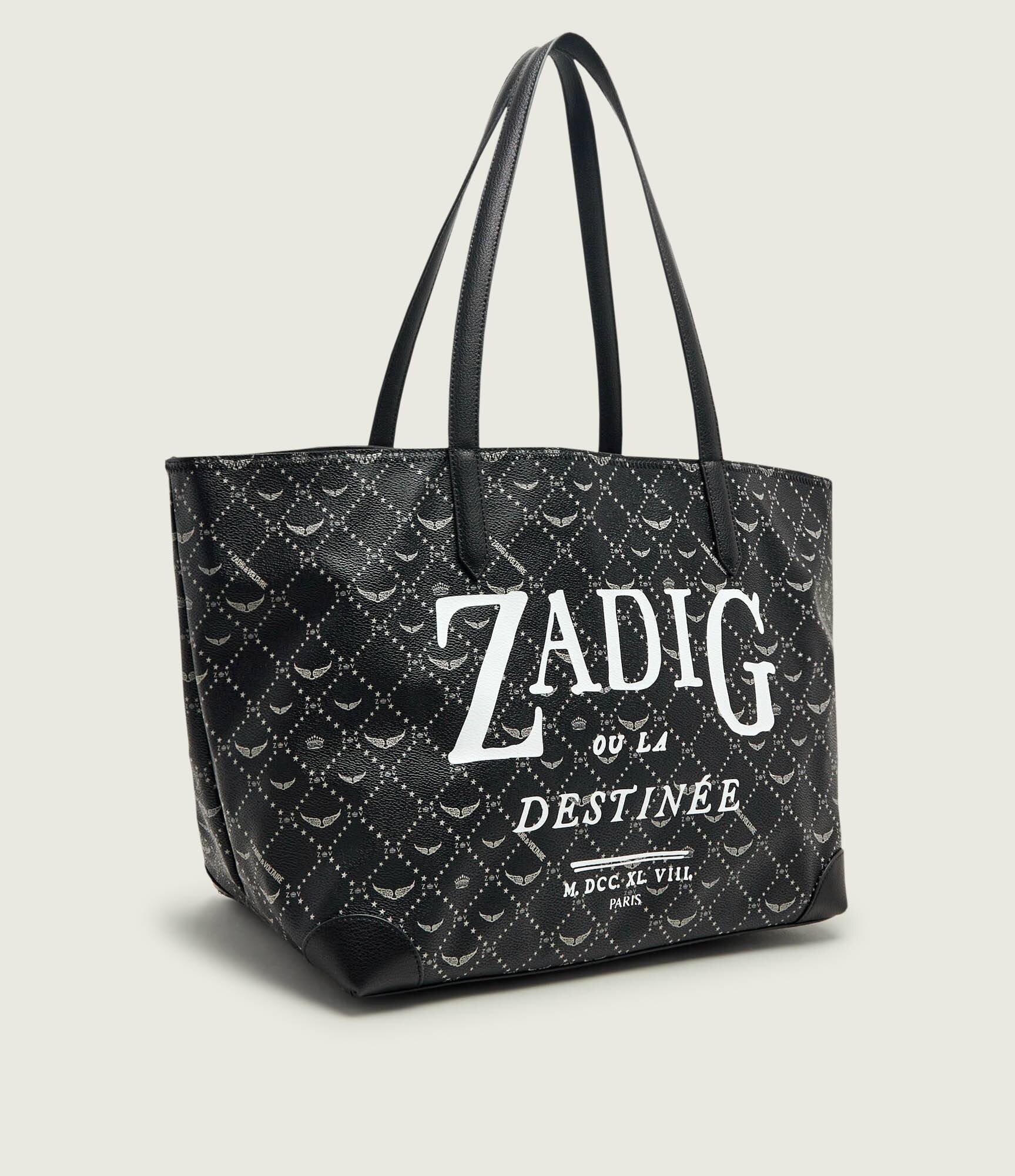 Zadig & Voltaire Geantă shopper Book Tag cu adaos de piele