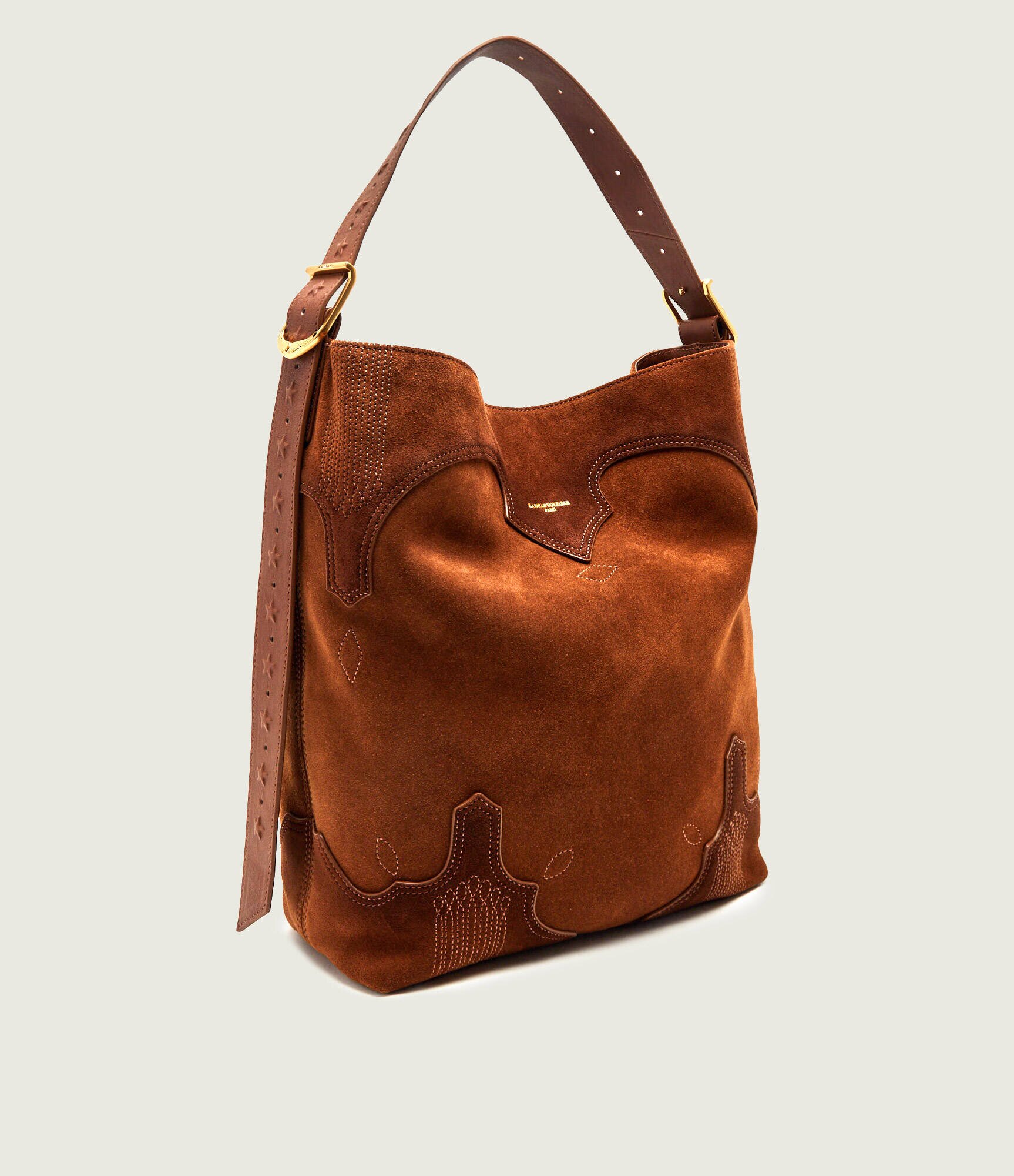 Zadig & Voltaire Geantă shopper Jane Western | piele întoarsă