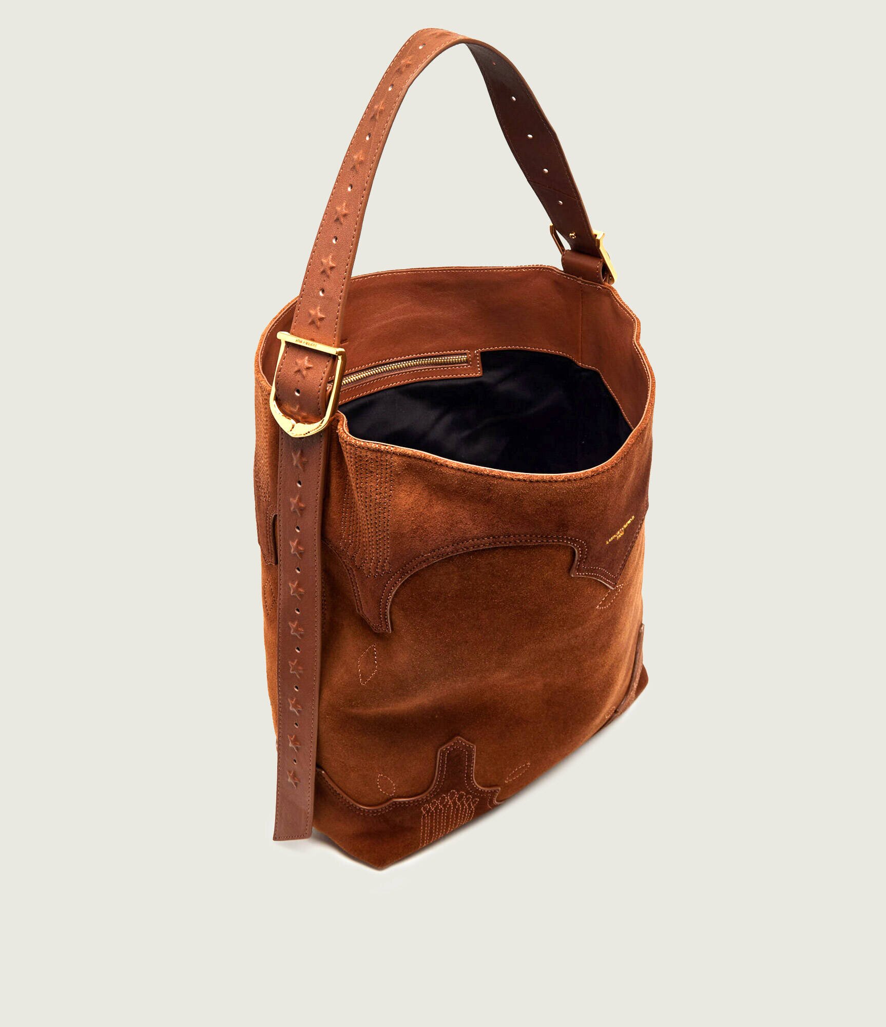 Zadig & Voltaire Geantă shopper Jane Western | piele întoarsă
