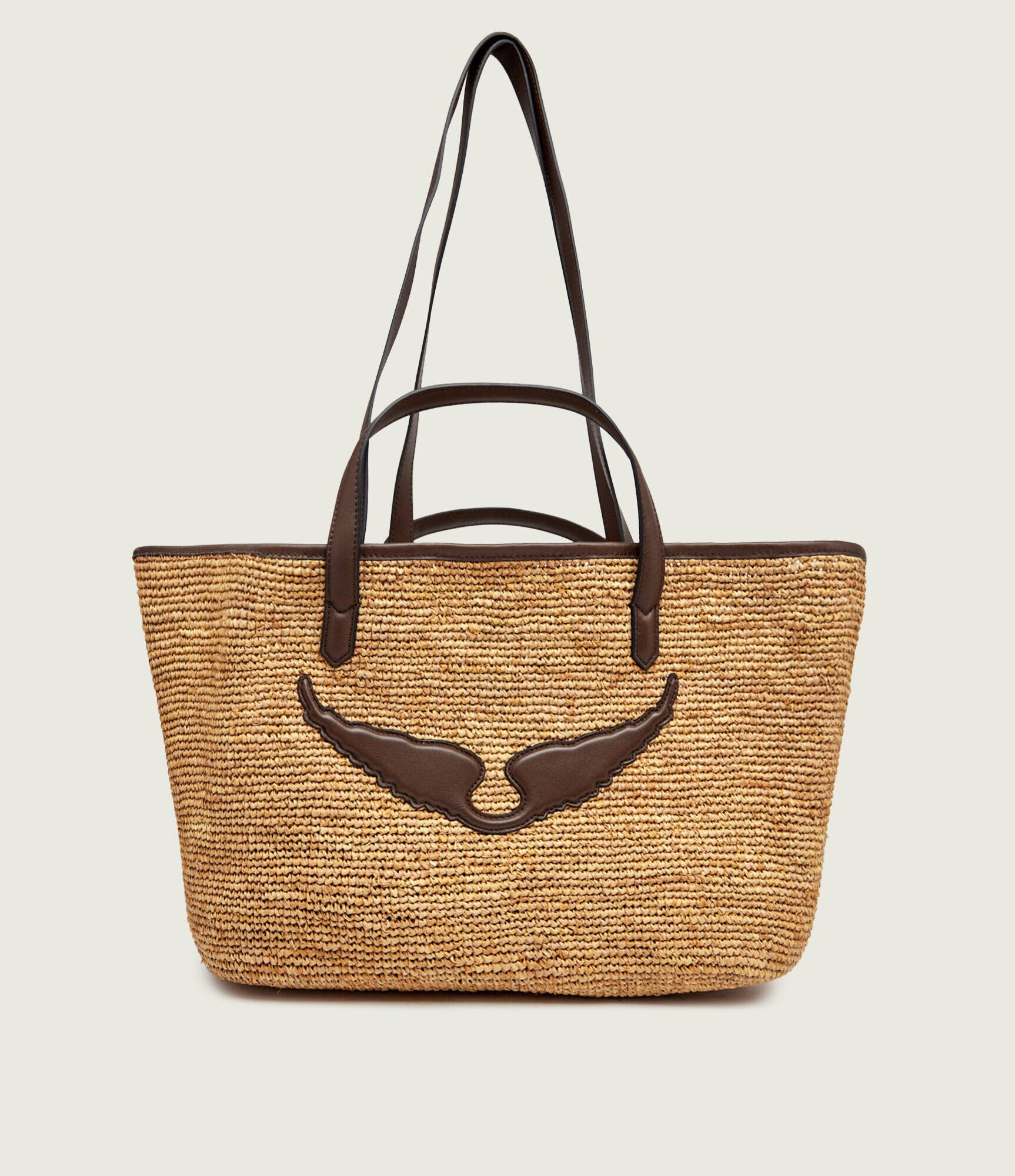 Zadig & Voltaire Geantă shopper WINGS cu adaos de piele