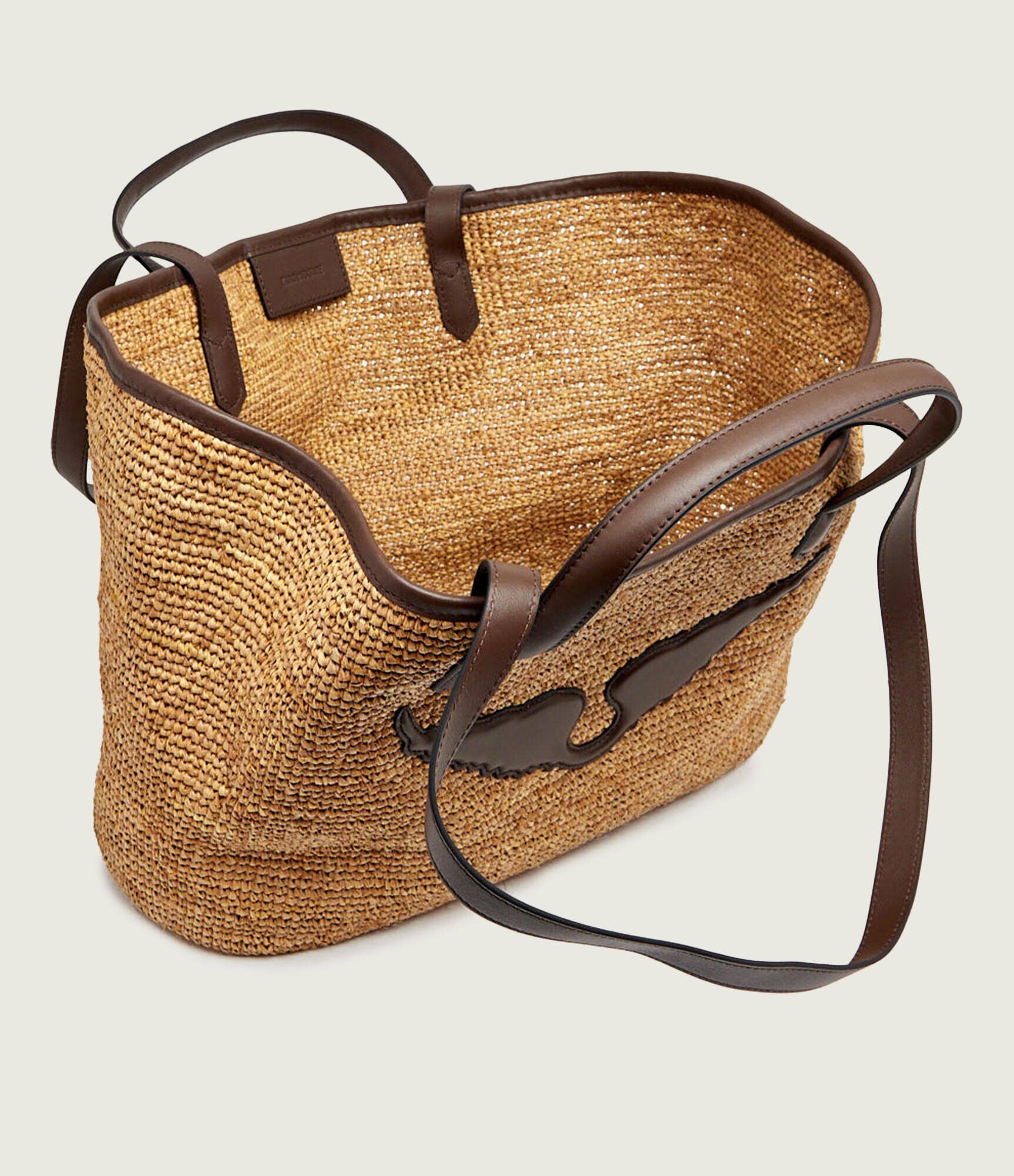 Zadig & Voltaire Geantă shopper WINGS cu adaos de piele