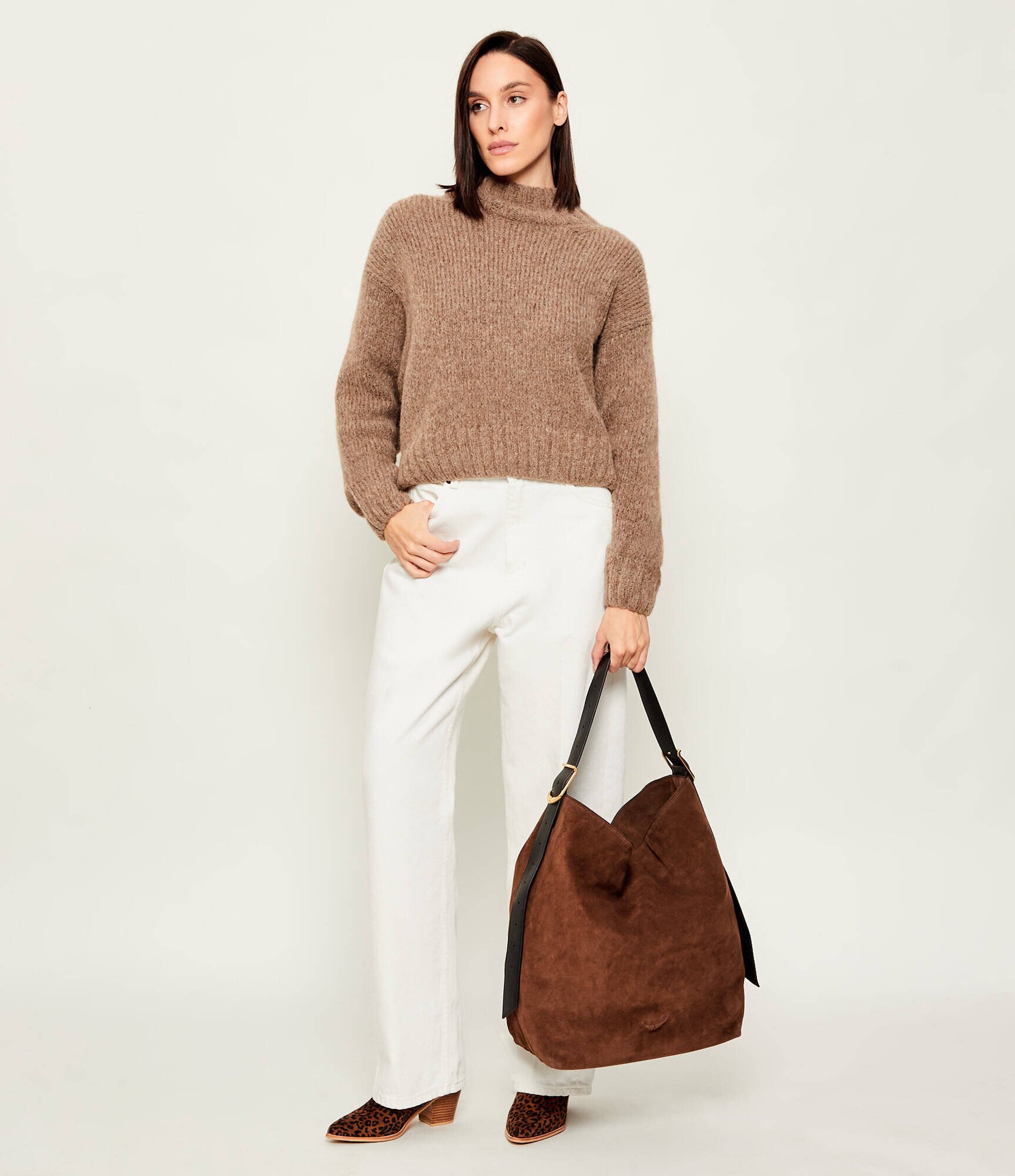 Zadig & Voltaire Hobo JANE | piele întoarsă