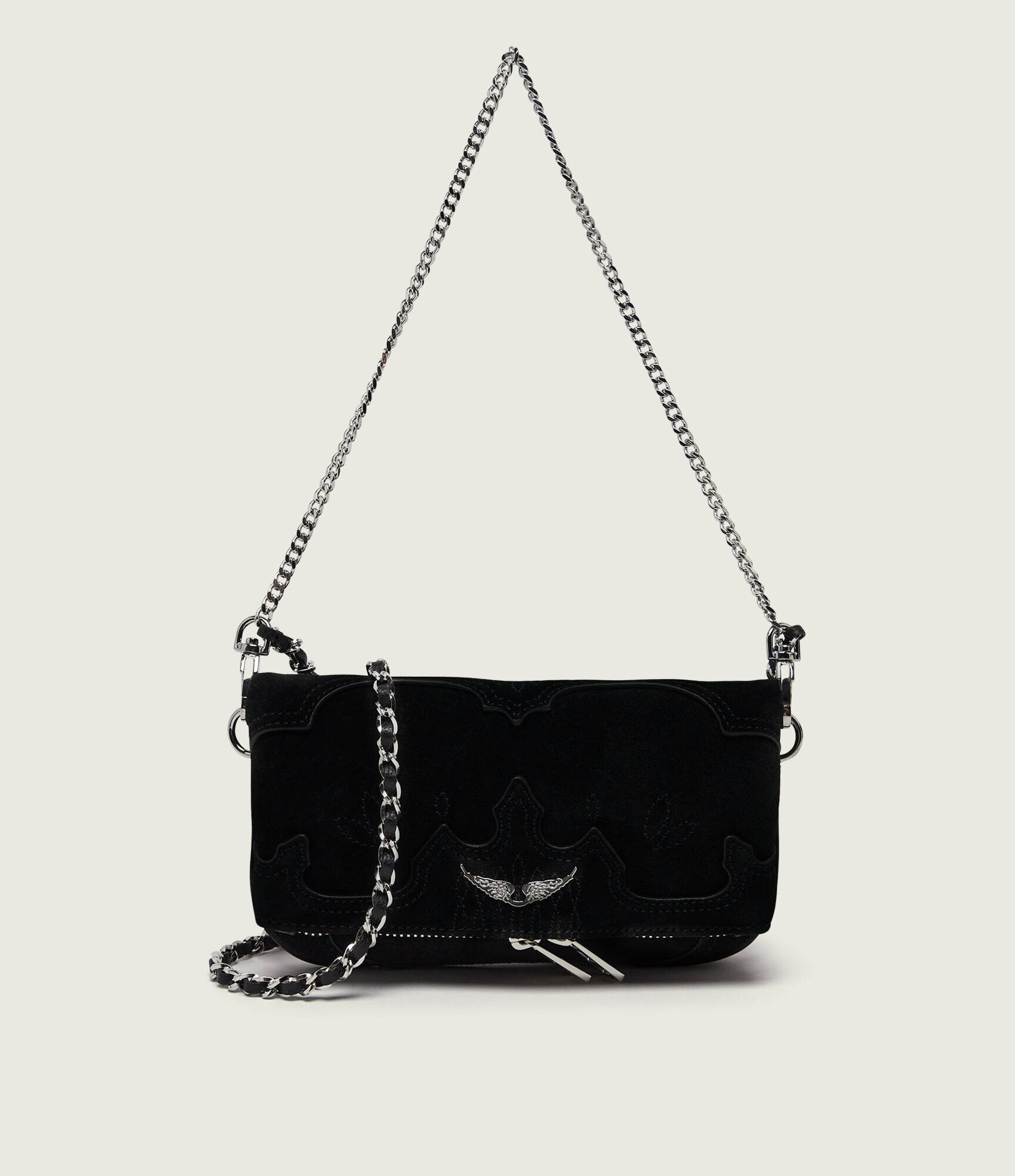 Zadig & Voltaire Poșetă plic Rock Mini | piele întoarsă