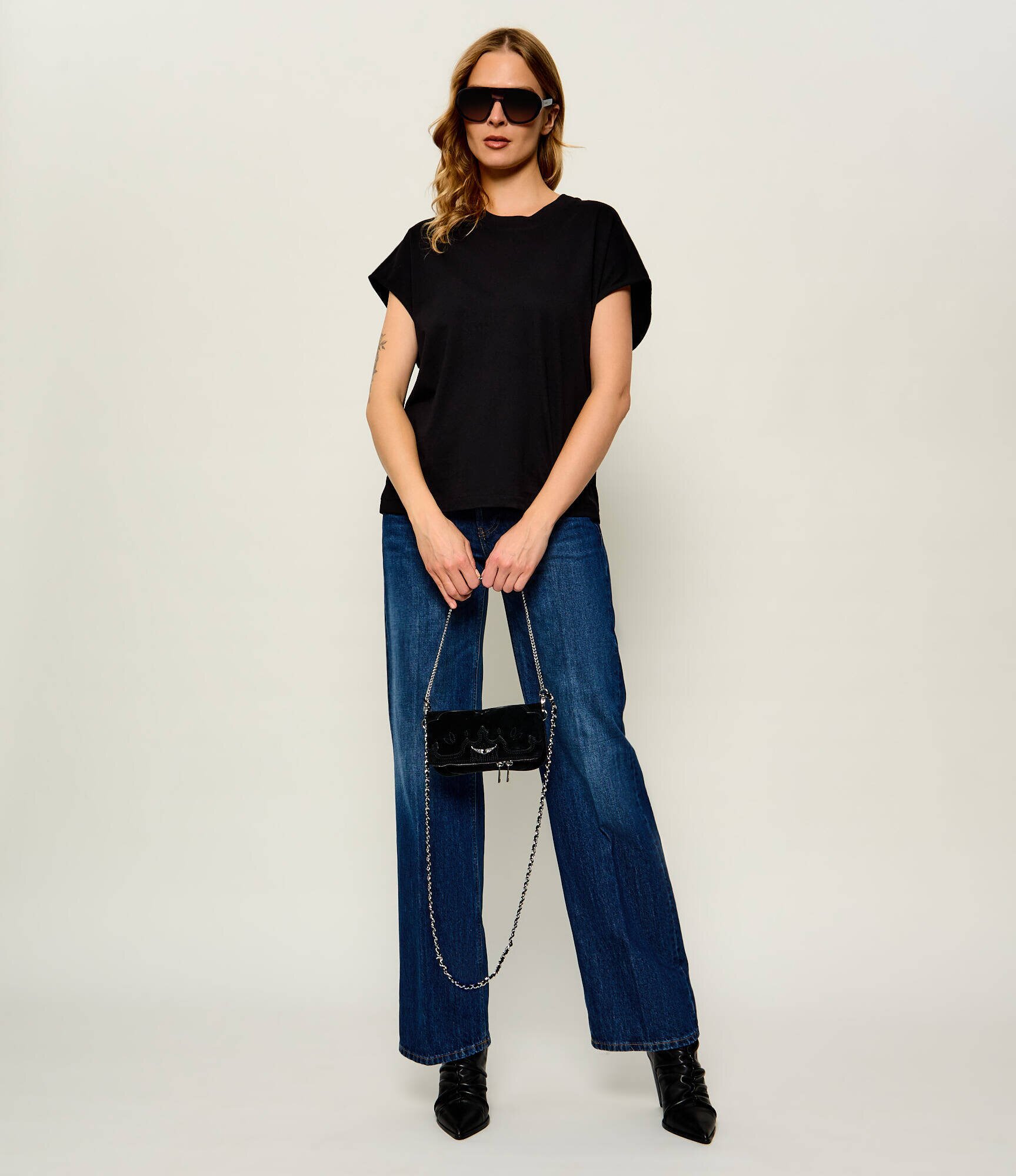 Zadig & Voltaire Poșetă plic Rock Mini | piele întoarsă