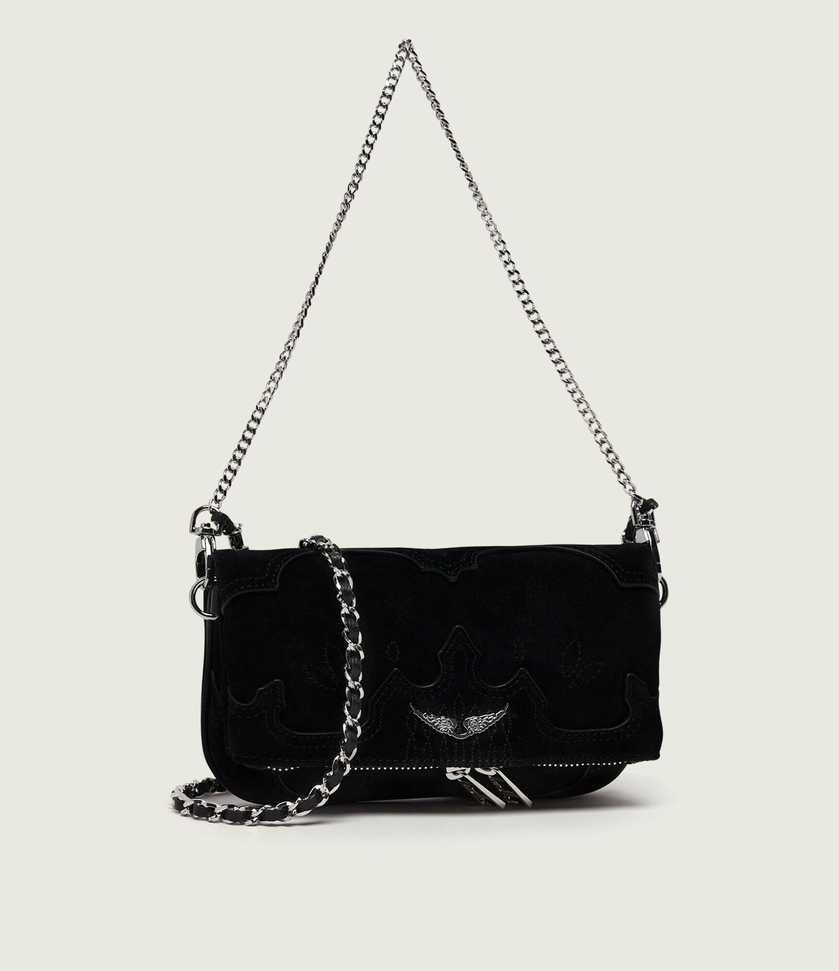 Zadig & Voltaire Poșetă plic Rock Mini | piele întoarsă