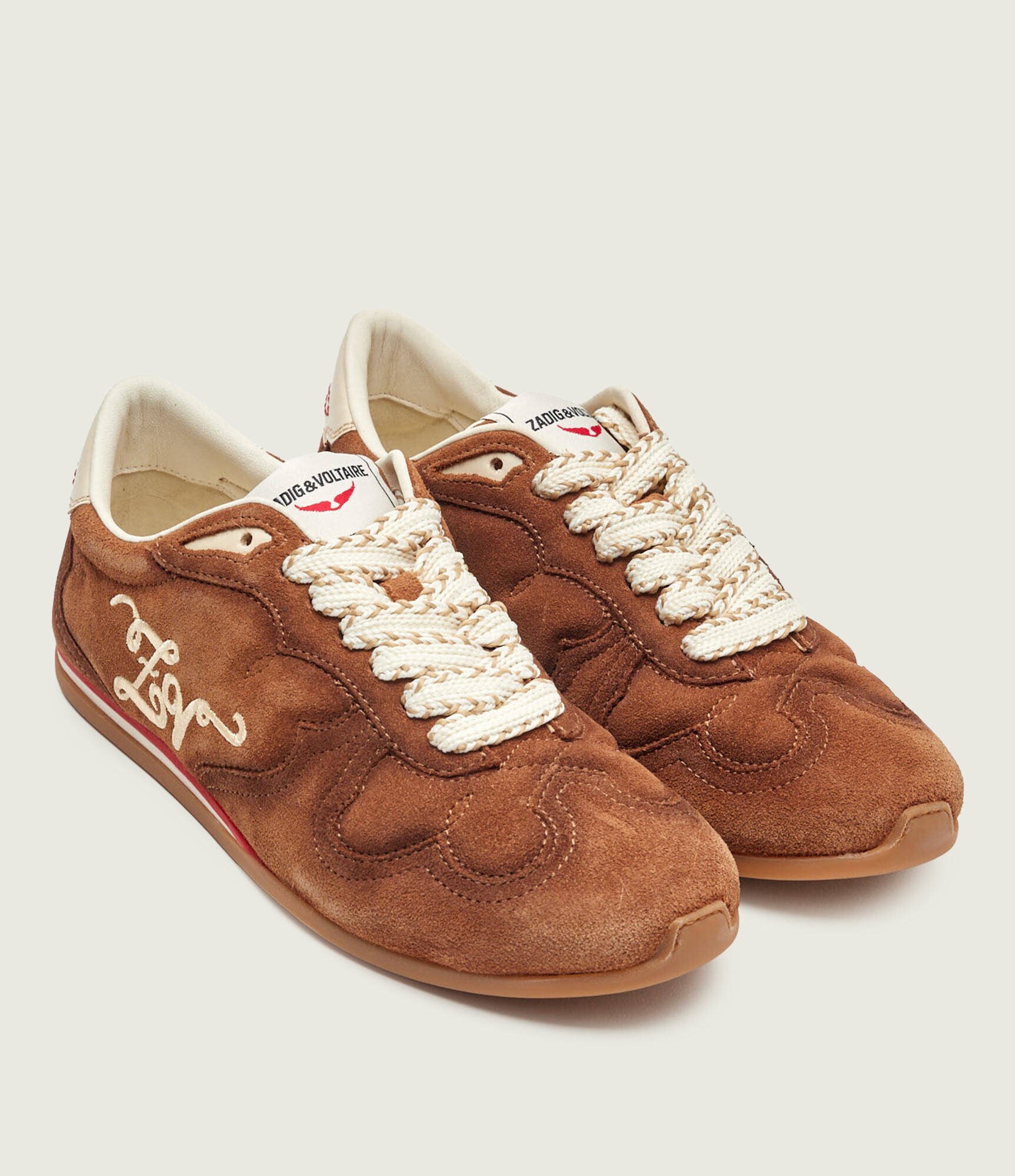 Zadig & Voltaire Sneakers DANCE | piele întoarsă