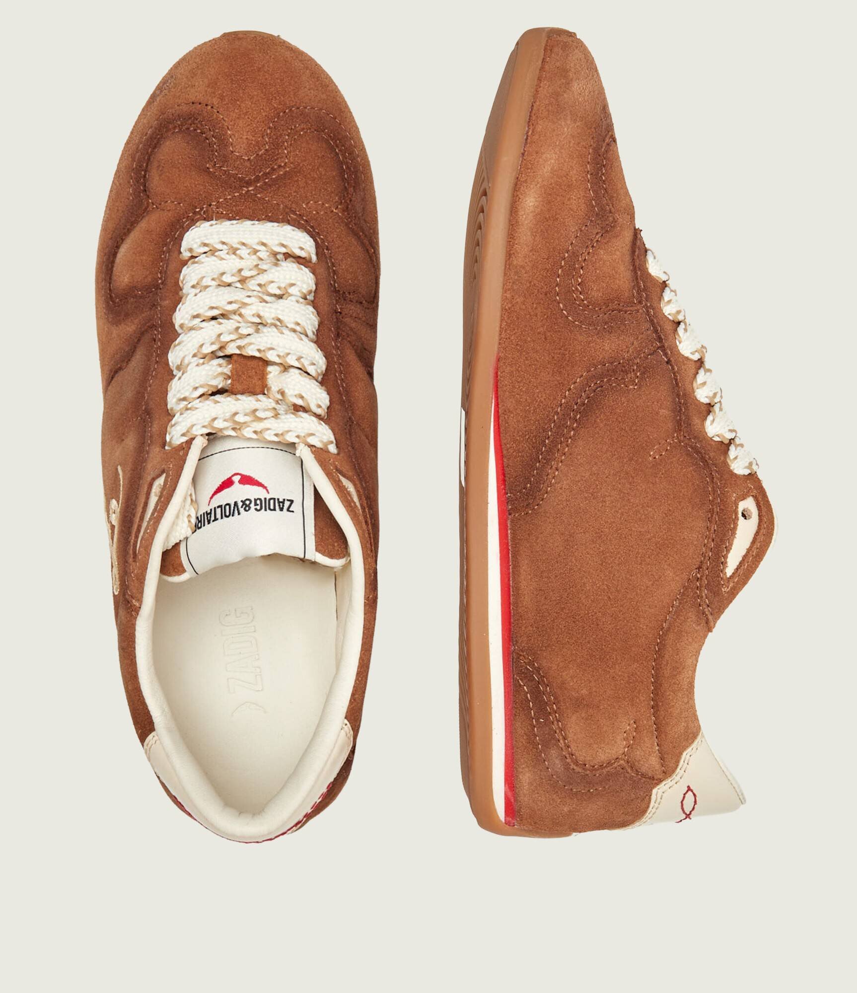 Zadig & Voltaire Sneakers DANCE | piele întoarsă