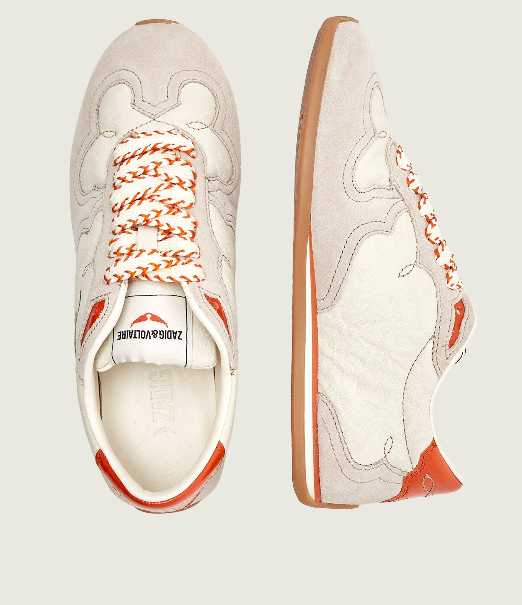 Zadig & Voltaire Sneakers DANCE | piele | piele întoarsă