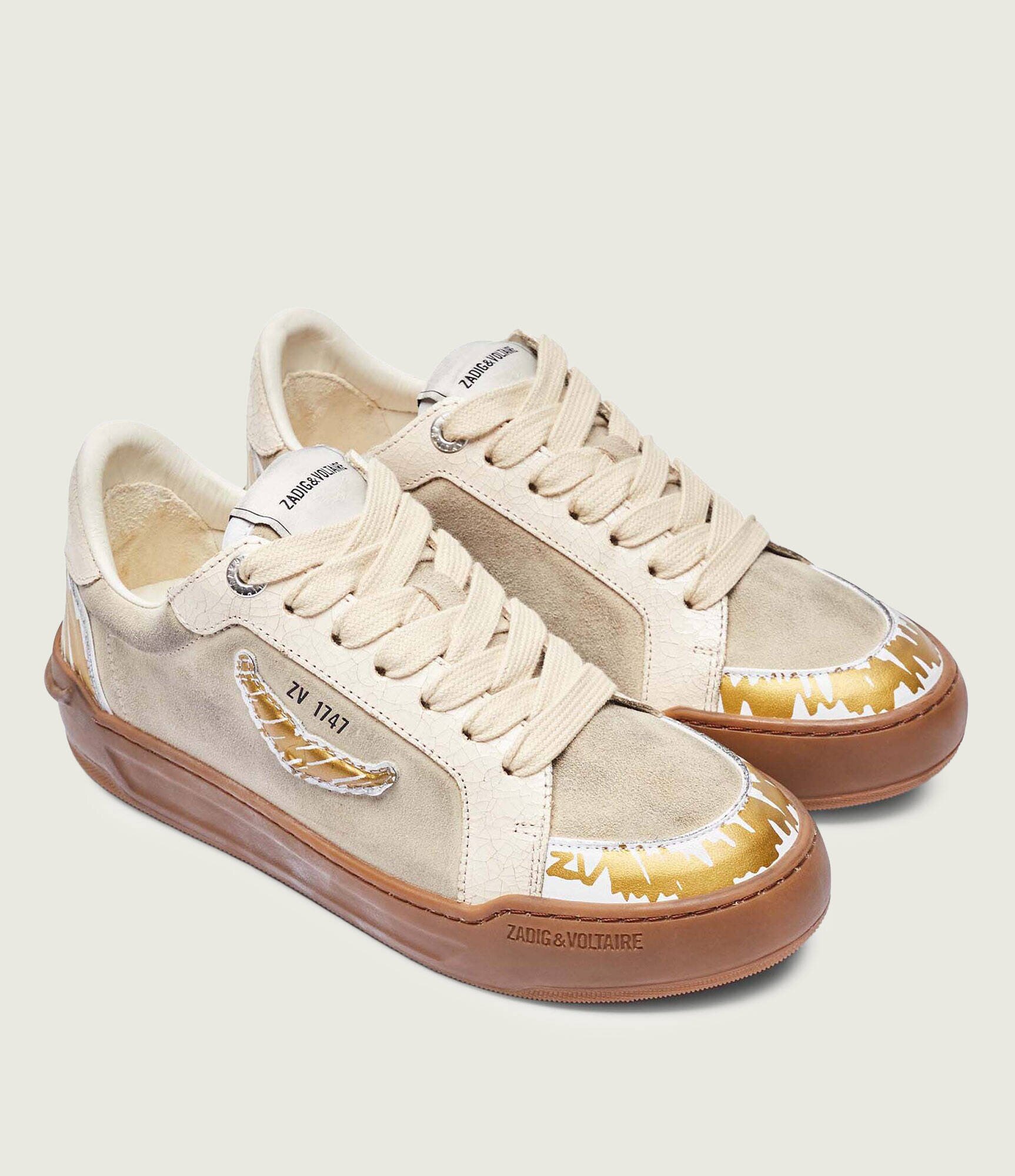 Zadig & Voltaire Sneakers Fly Wings | piele întoarsă
