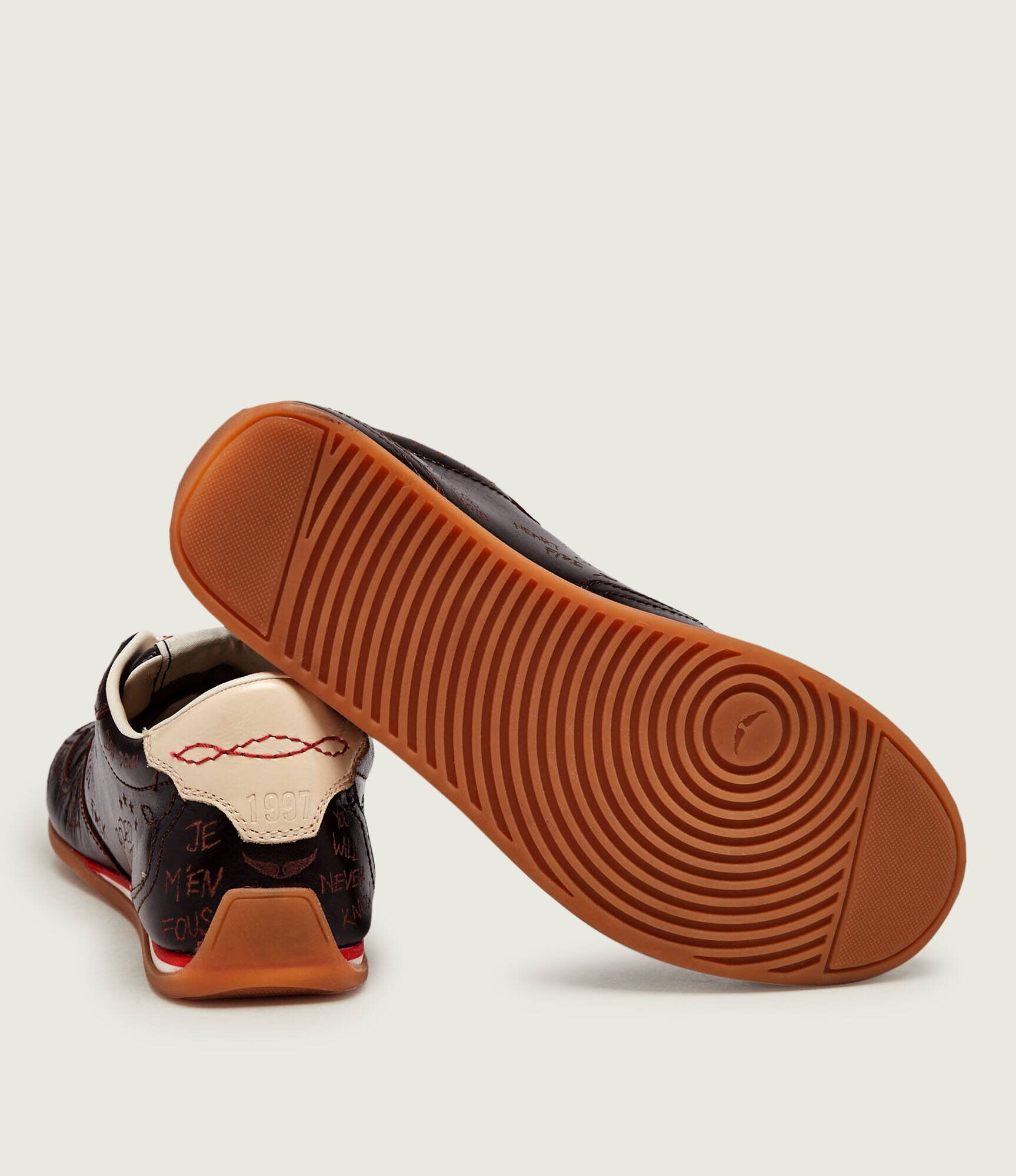 Zadig & Voltaire Teniși din piele ZV Dance Vintage Laser