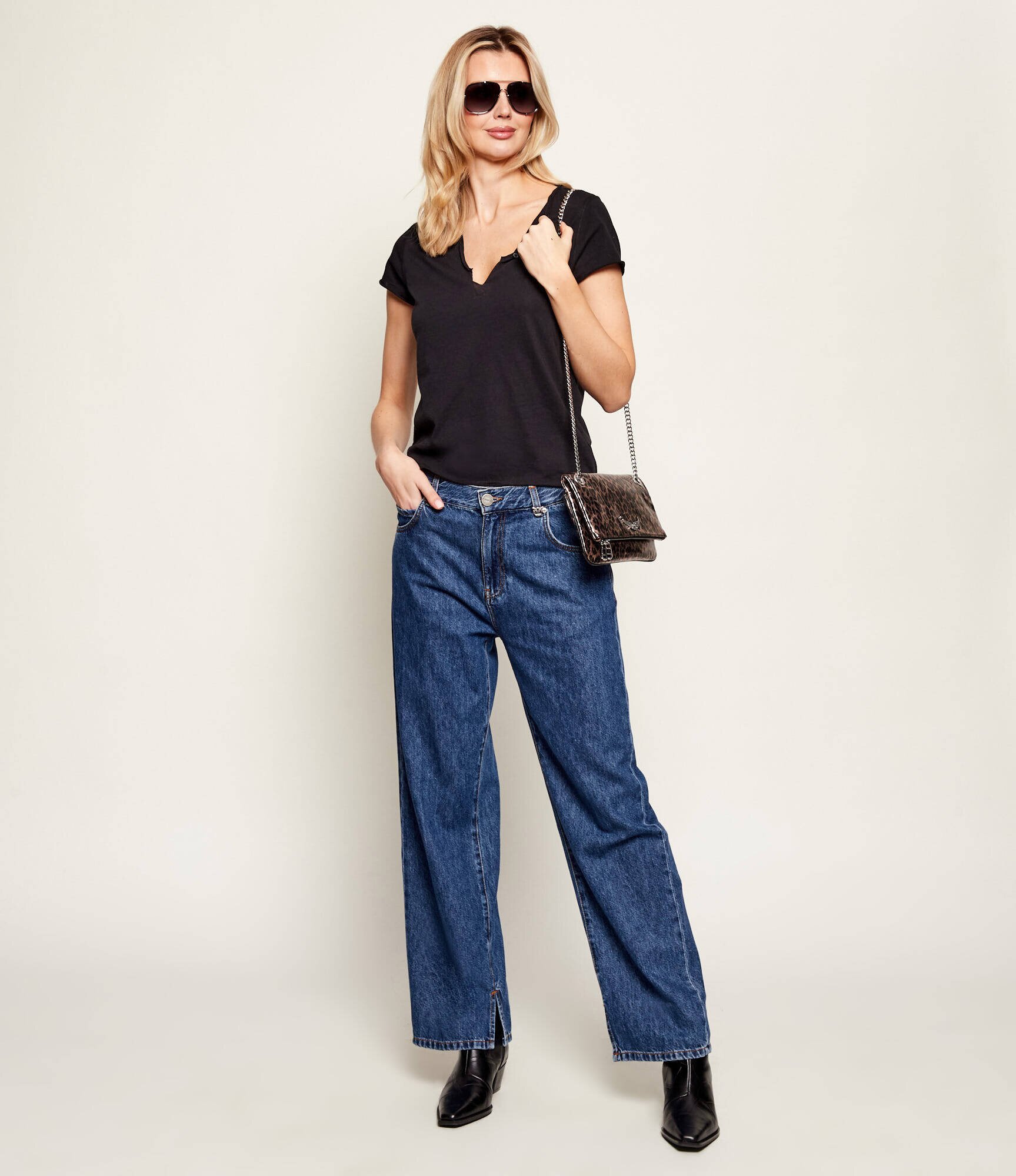 Zadig & Voltaire Tricou Henley | regular fit