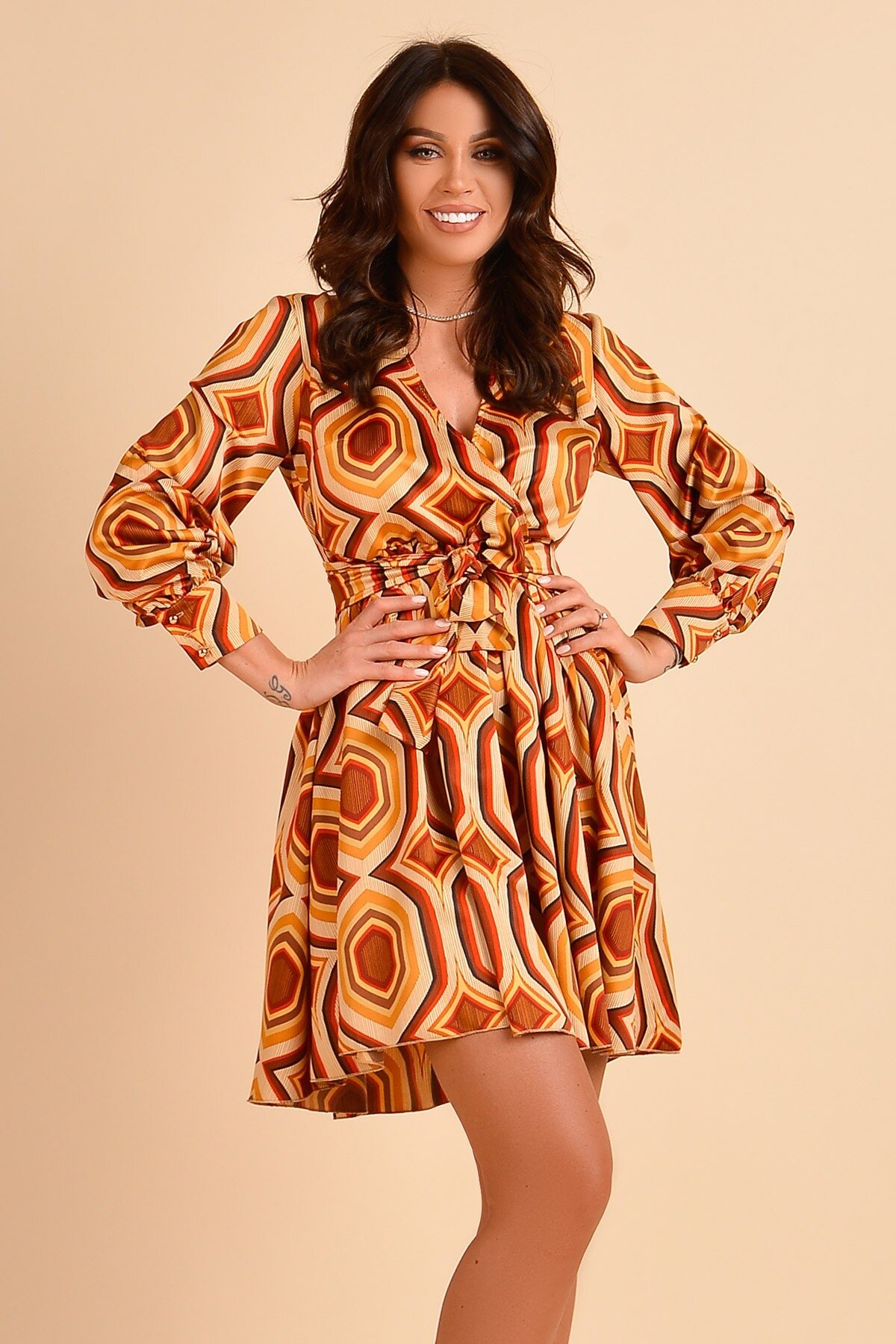 Atmosphere Rochie scurta cu imprimeu