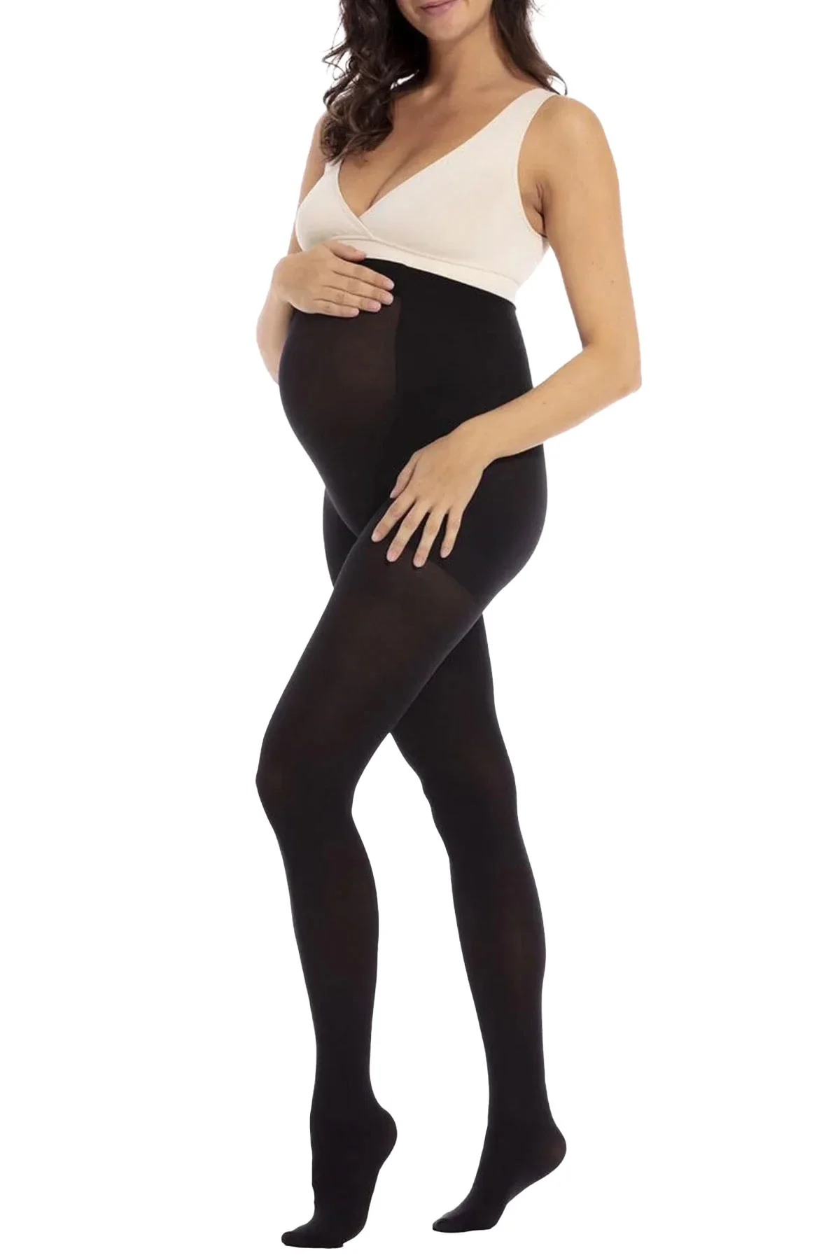 InPuff Dres gravida Materity negru din lycra 20 DEN
