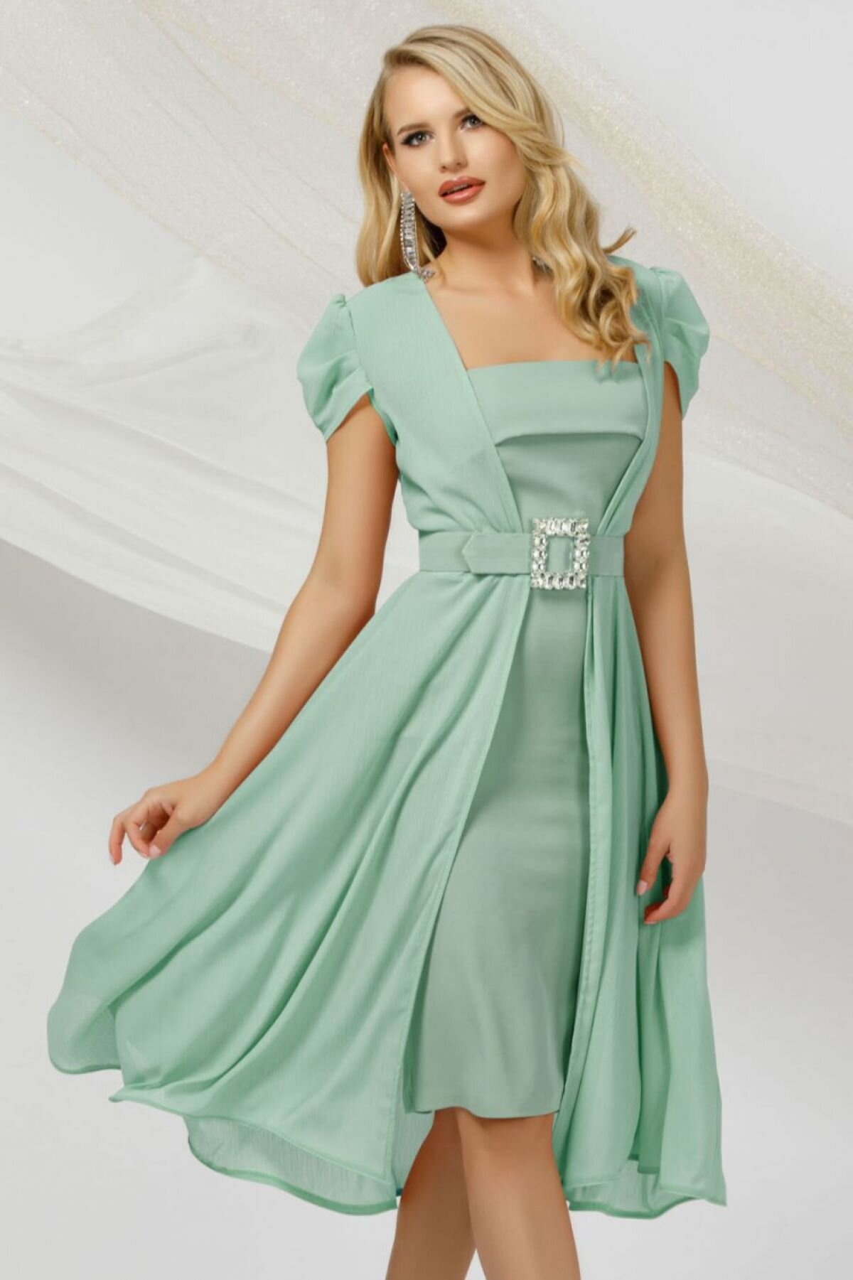 Pretty Girl Rochie de ocazie eleganta mint din doua piese