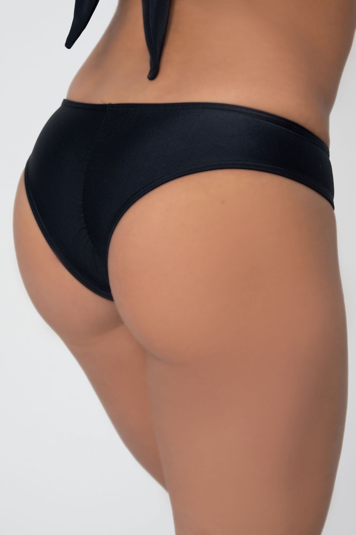 Pyramid Slip negru brazilian costum de baie