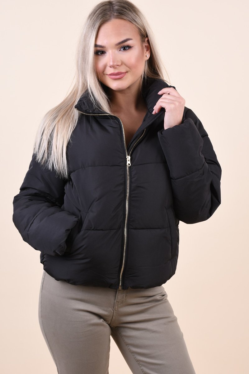  Geaca dama neagra scurta Sarkas