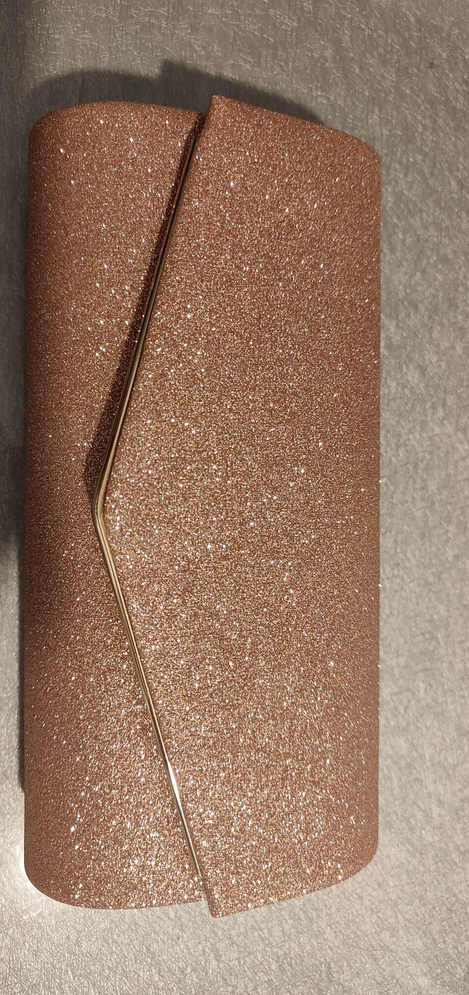  Geanta plic auriu glitter Diva