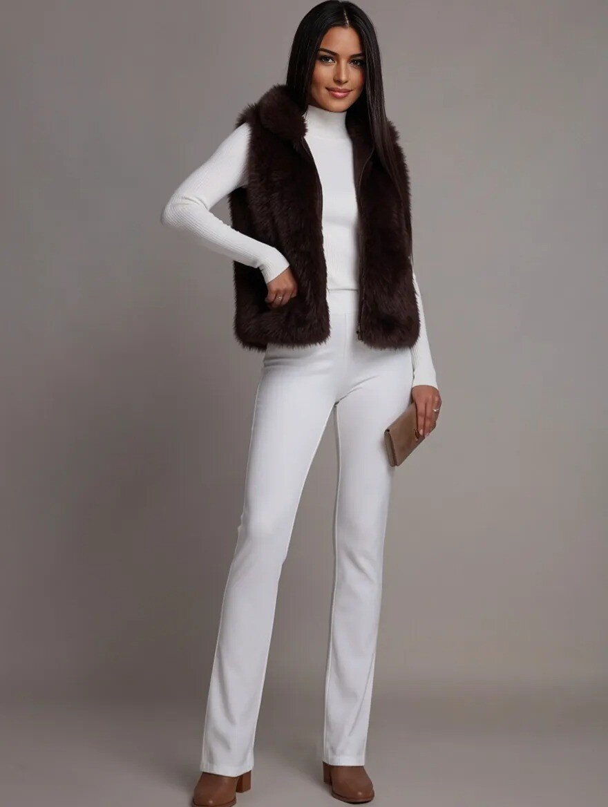  Vesta blana eco de dama maro teddybear cu gluga Bambi
