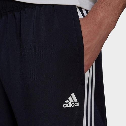 adidas Pantaloni barbati Essentials Warm-Up Tapered 3-Stripes H46106