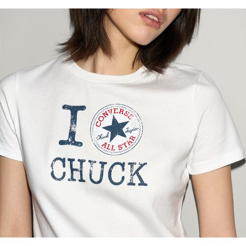 Converse Tricou femei I Love Chuck Tee CVW6T540-WHT