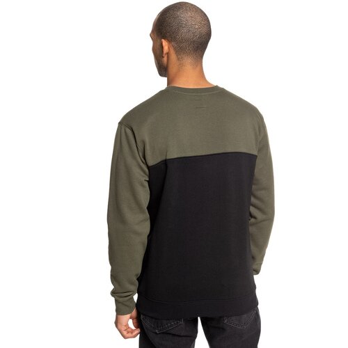 DC Shoes Bluza barbati Rebel Crew Block 3 Greenblack EDYFT03456-XCCK