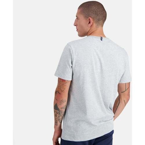 Le Coq Sportif Tricou barbati Ess Tee Ss No4 M Gris Chine Clair 2310547-50