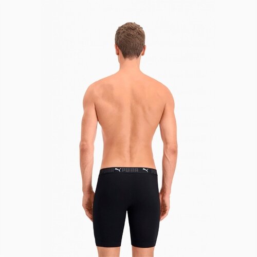 Puma Boxeri barbati Sport Cotton Long Boxer 2p Black 93552301