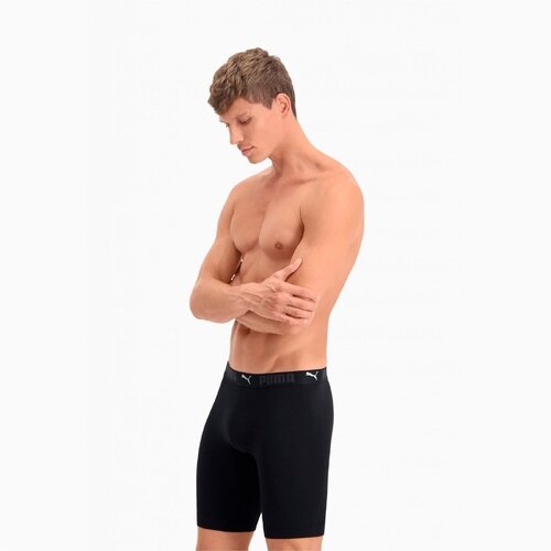 Puma Boxeri barbati Sport Cotton Long Boxer 2p Black 93552301