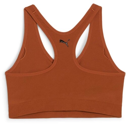 Puma Bustiera femei 4keeps Shapeluxe Seamless Bra Teak 52436181