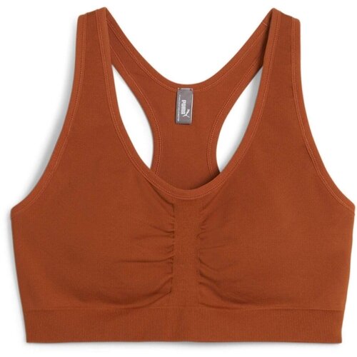 Puma Bustiera femei 4keeps Shapeluxe Seamless Bra Teak 52436181