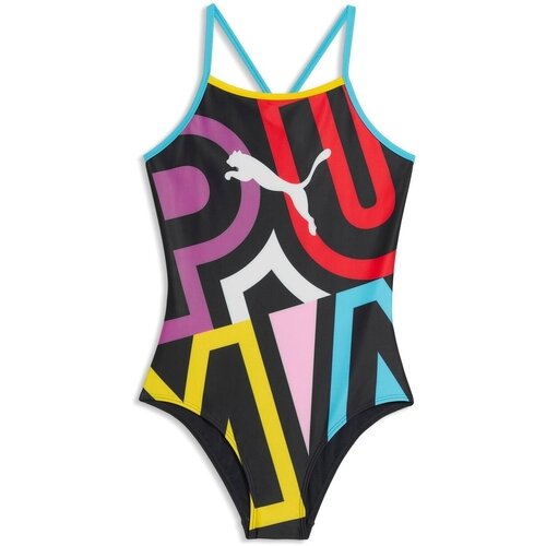 Puma Costum de baie copii Swim Girls Placed Print Swimsuit 1p 94752401