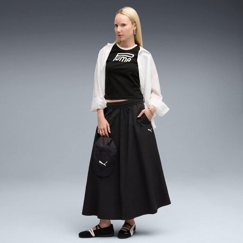 Puma Fusta femei T7 Woven Midi Skirt 63343801