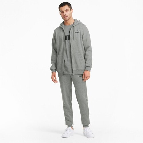 Puma Hanorac barbati Essentials Full-Zip Logo 58670203