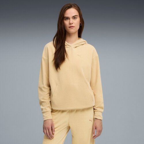 Puma Hanorac femei Ess Elevated Comfort Velour Rib Hoodie 68810783