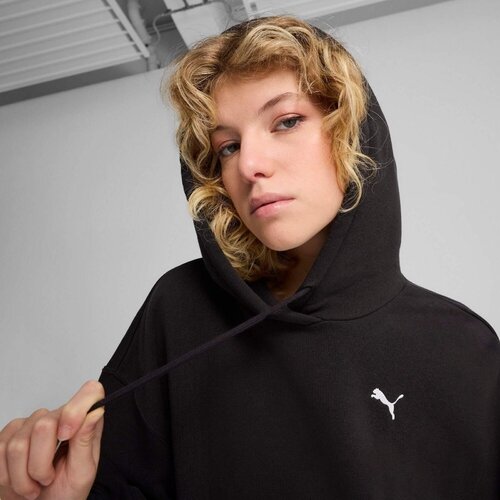 Puma Hanorac femei Wardrobe Ess Relaxed Cropped Hoodie Tr 62974601