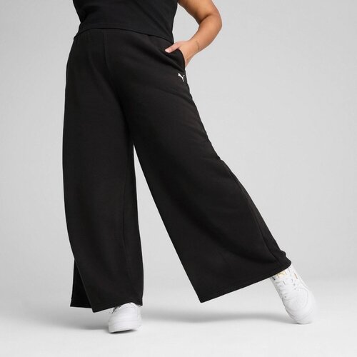 Puma Pantaloni femei Wardrobe Ess Relaxed Wide Leg Sweatpants 62975401