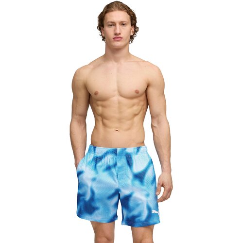 Puma Pantaloni scurti barbati Swim Men Printed Rasterized Mid Short 94751502