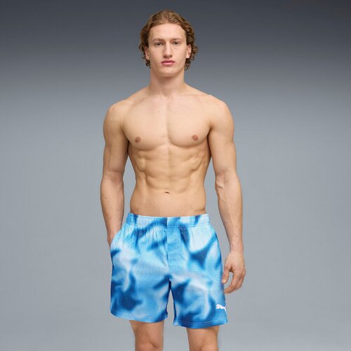 Puma Pantaloni scurti barbati Swim Men Printed Rasterized Mid Short 94751502