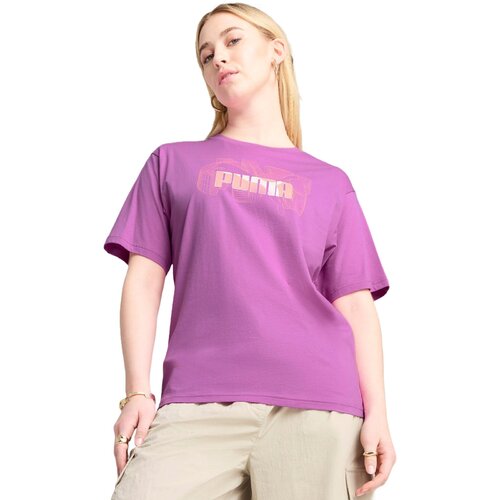 Puma Tricou femei Graphics Stacked No 1 Logo Relaxed Tee 68508489