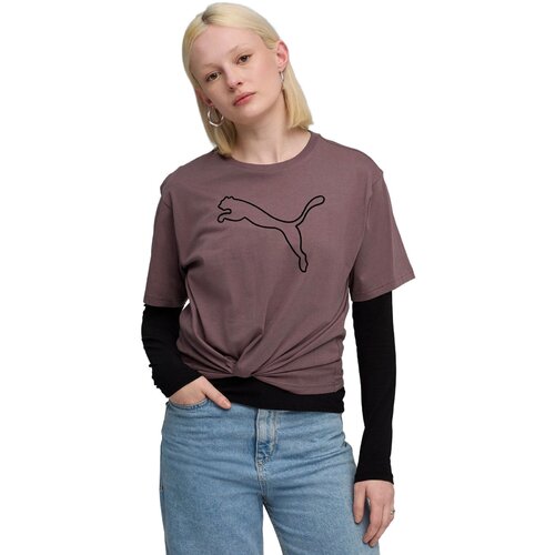 Puma Tricou femei Her Relaxed Graphic Tee Raisin 68814988