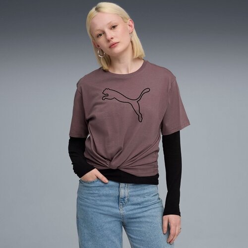 Puma Tricou femei Her Relaxed Graphic Tee Raisin 68814988