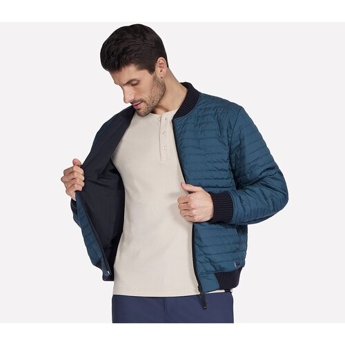 Skechers Geaca barbati Alpha Reversible Bomber JA234-BLK
