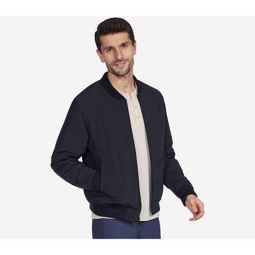 Skechers Geaca barbati Alpha Reversible Bomber JA234-BLK
