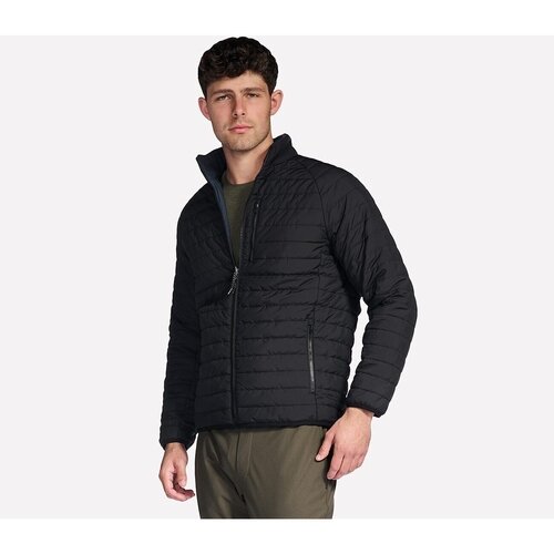 Skechers Geaca barbati GO SHIELD Cozy Fit Altitude Reversible Jacket JA139-BBLM