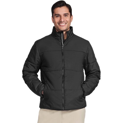 Skechers Geaca barbati GO SHIELD Cozy Fit Traverse Down Jacket JA389-BLK