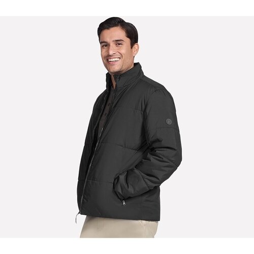 Skechers Geaca barbati GO SHIELD Cozy Fit Traverse Down Jacket JA389-BLK